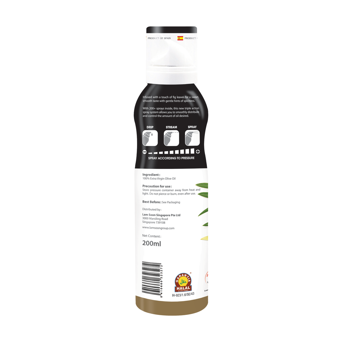 Naturel Extra Virgin Olive Oil Spray 200ml