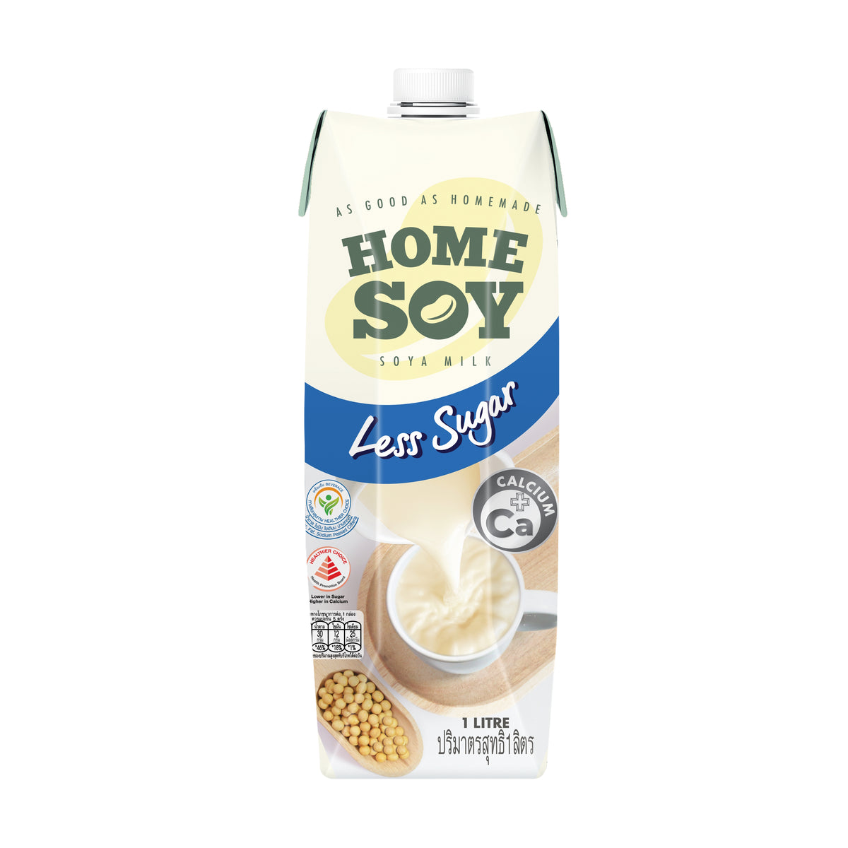 Homesoy Soya Milk 1L - Less Sugar
