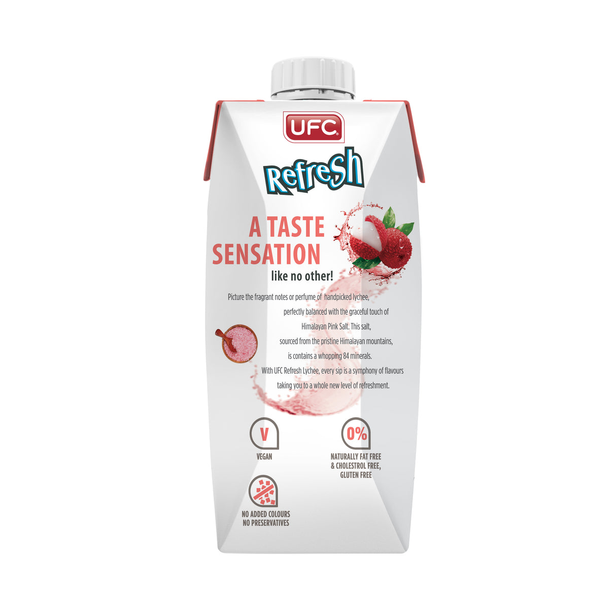 [Bundle of 2] UFC Refresh Lychee with Himalayan Salt 500ml