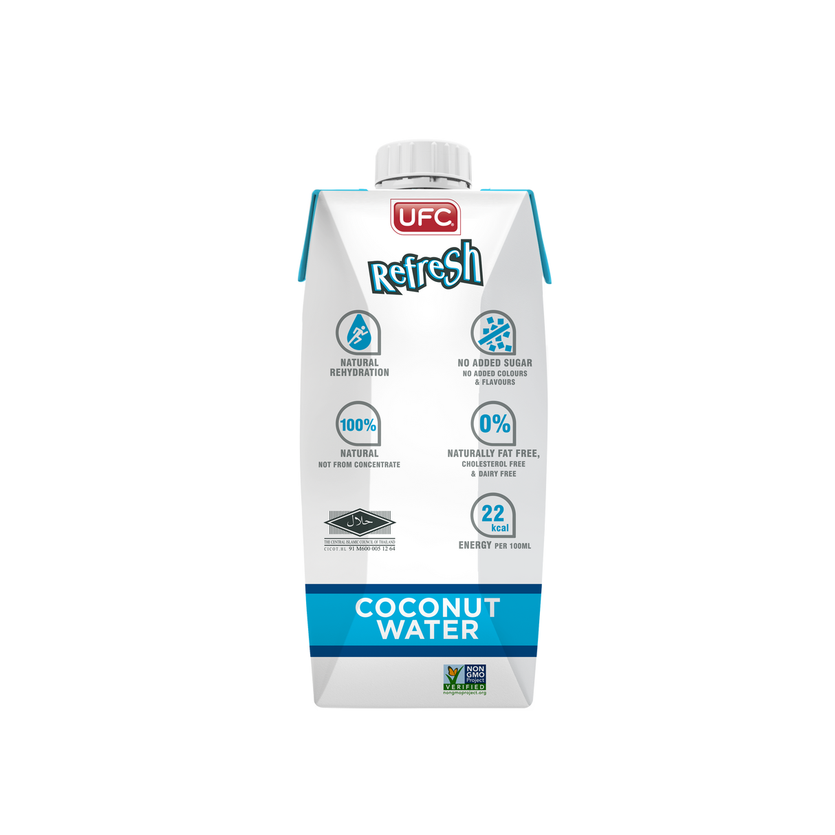 [Carton] UFC Refresh Coconut Water 500ml x 12 Packs
