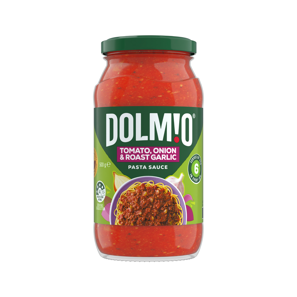 Dolmio® Extra Pasta Sauce - Tomato, Onion & Roasted Garlic 500g