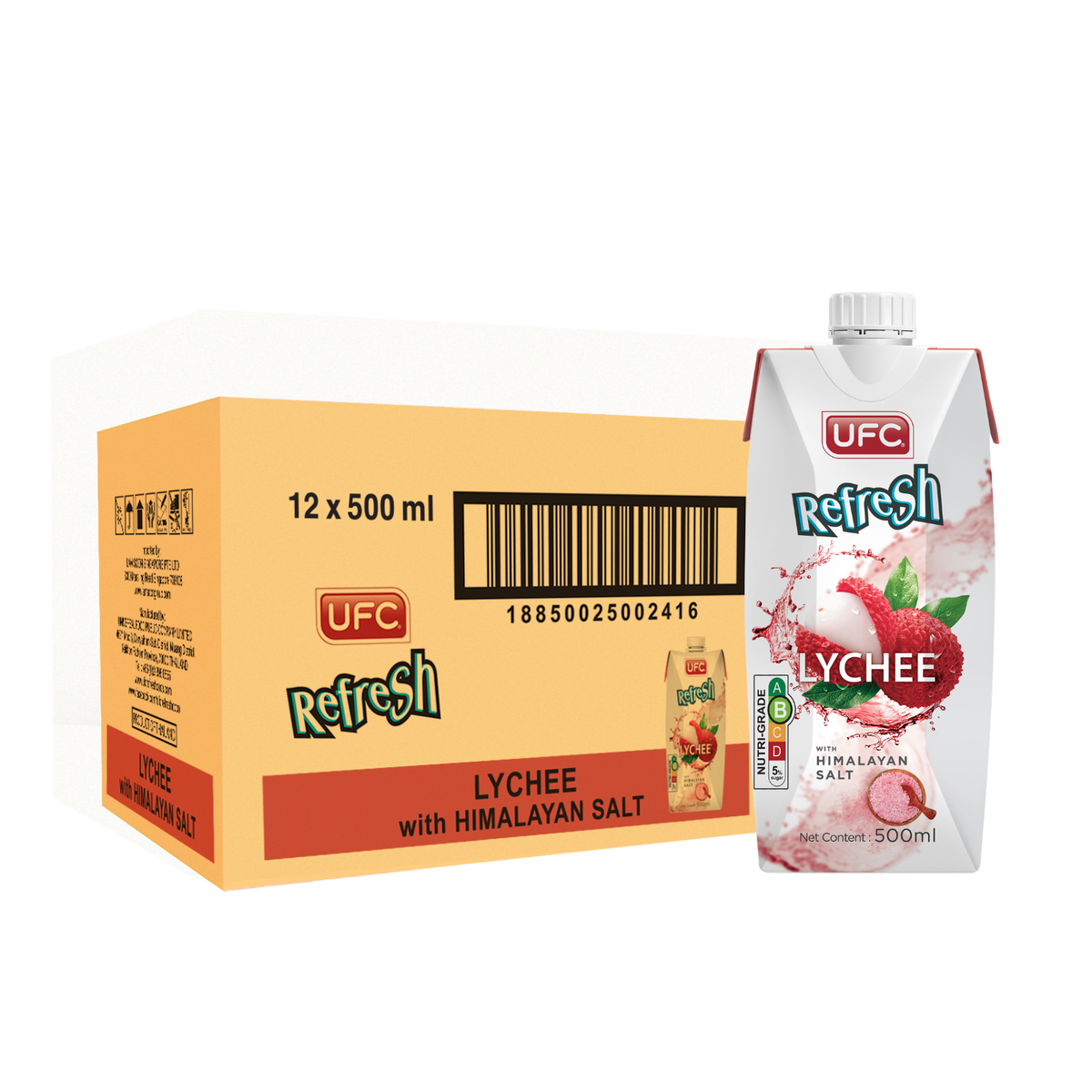 [Carton] UFC Refresh Lychee with Himalayan Salt