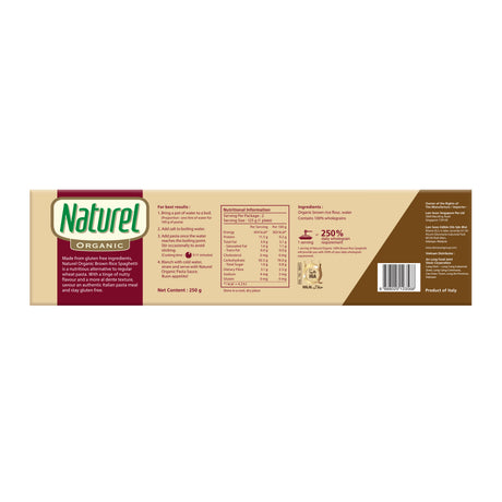 Naturel Organic Brown Rice Spaghetti 250g