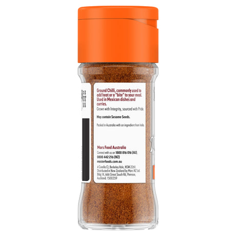 MasterFoods Chilli Ground spices, 27g size