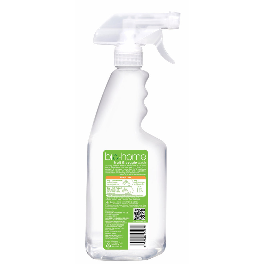 bio-home Fruit & Veggie Wash - Fragrance Free 500ml