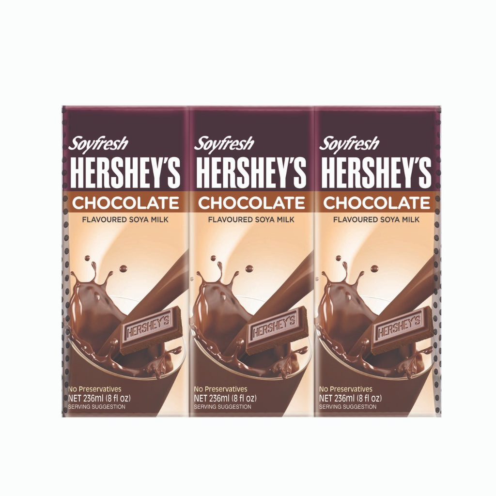 Hershey's Soyfresh Soya Milk - Chocolate 236ml x 24 packs