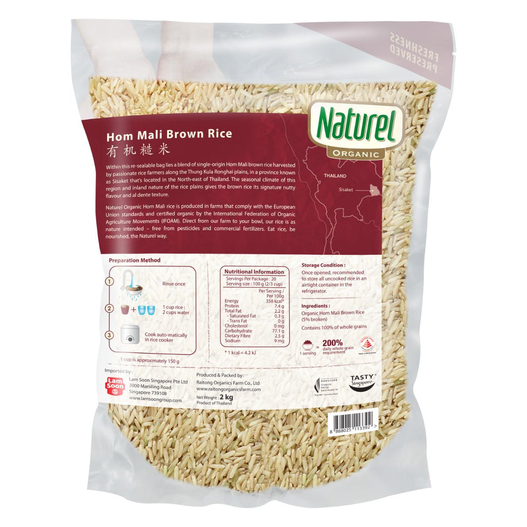 Naturel Organic Brown Rice 2kg