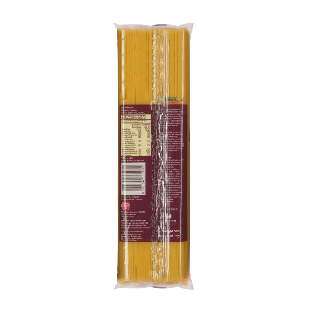 Naturel Organic Spaghetti Pasta 500g