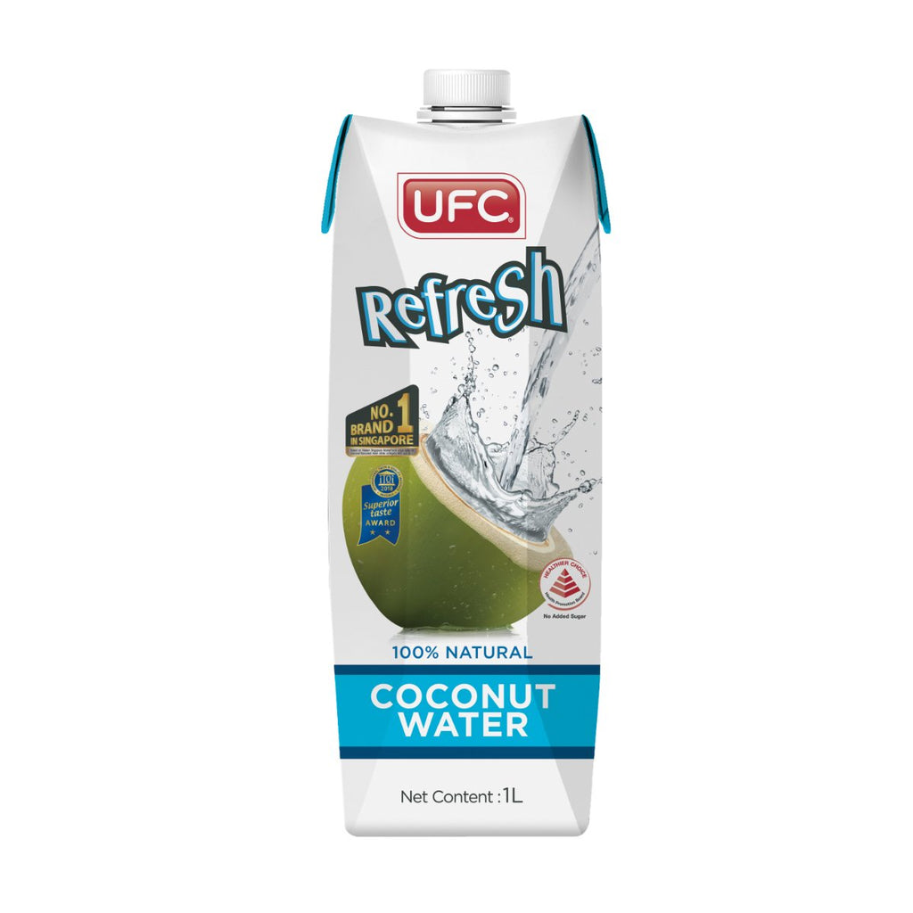 UFC Refresh Coconut Water (Carton 1L) 1Ltr x 12 Packs