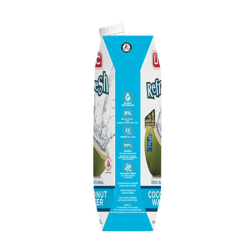 UFC Refresh Coconut Water (Carton 1L) 1Ltr x 12 Packs